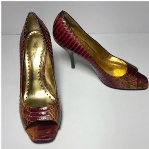 BCBGirls Ariel open toe heels 9